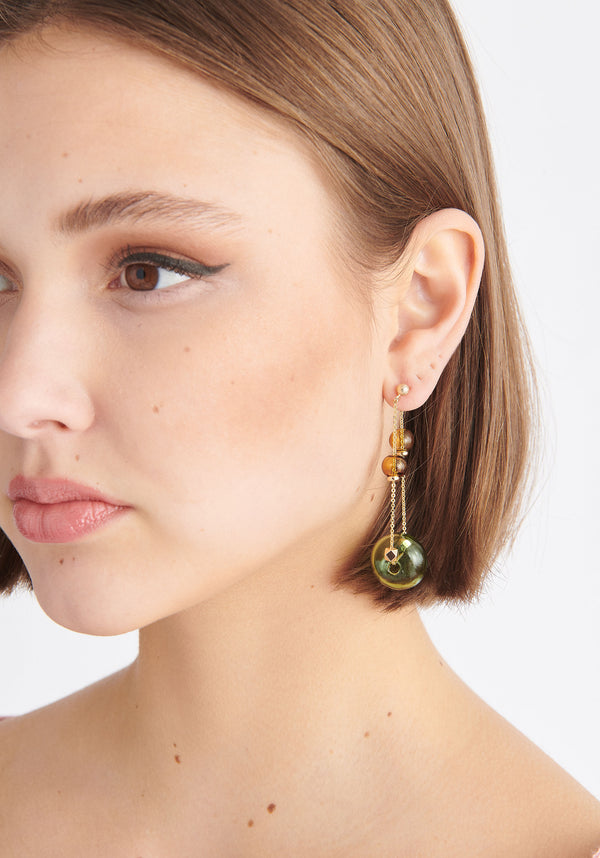 Paisie Double Chain Earrings